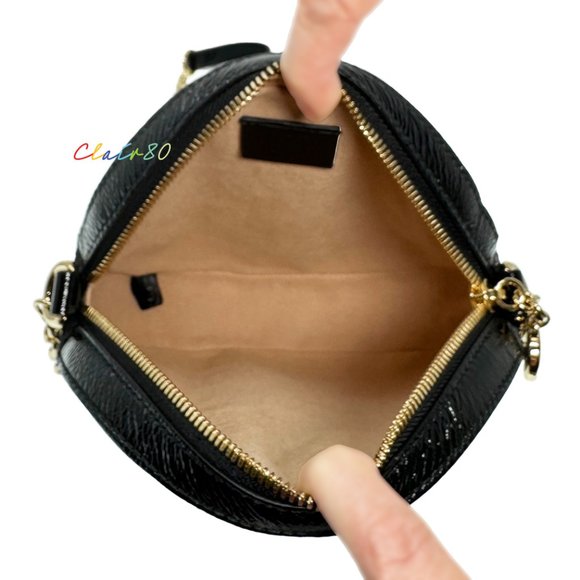 Gucci Ophidia Suede Round Cross Body Bag - Picture 6 of 11